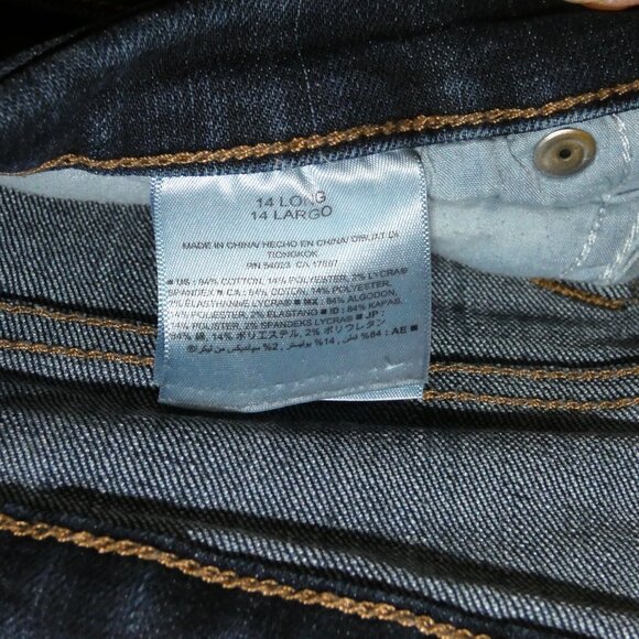 Old Navy Curvy Mid Rise bootcut stretch denim jeans - Picture 4 of 7